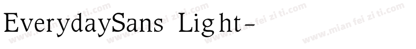 EverydaySans Light字体转换